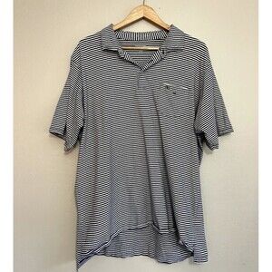 B.‎ Draddy Mens Polo Striped Golf Shirt Size XL Pima Cotton Golf Sports Outdoors